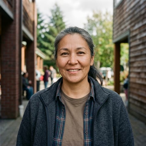 Illustration générée par IA représentant le peuple Tsimshian