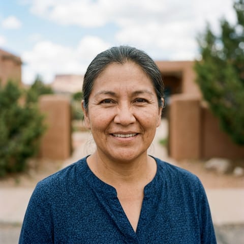 AI-generated illustration representing the Navaho people