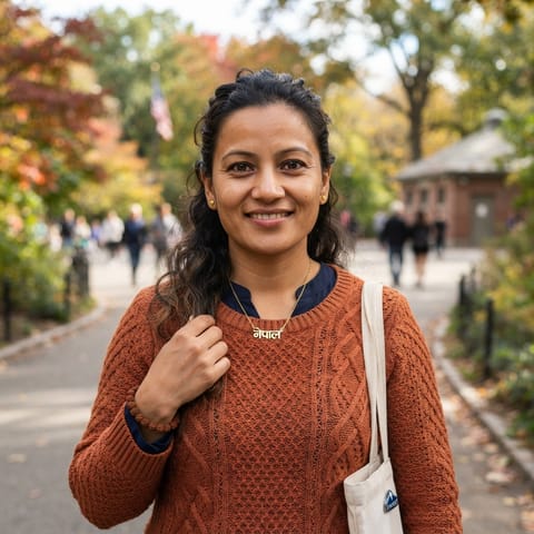 AI-generated illustration representing the Nepalis people