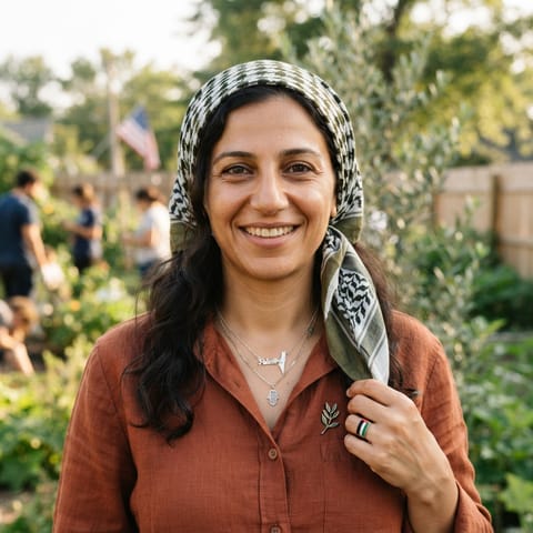 AI-generated illustration representing the Palestinian Arabs people