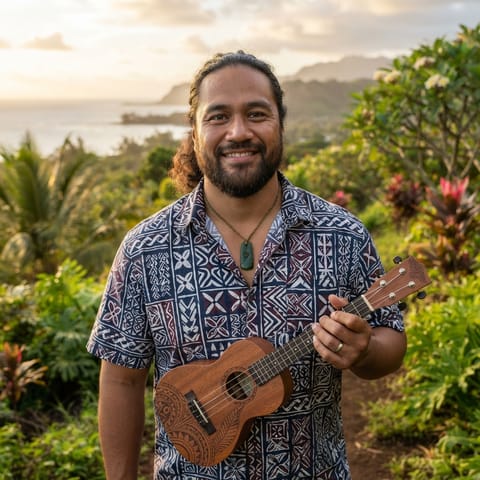 AI-generated illustration representing the Polynesians people
