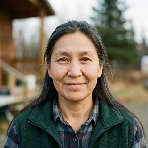 AI-generated illustration representing the Tanana people