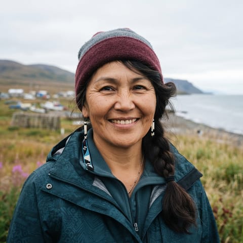 AI-generated illustration representing the Central Alaskan Yupik people