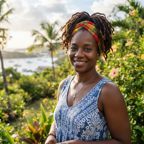 AI-generated illustration representing the West Indian Blacks people