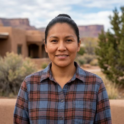رسم توضيحي مُولَّد بالذكاء الاصطناعي يمثّل شعب Western Apache