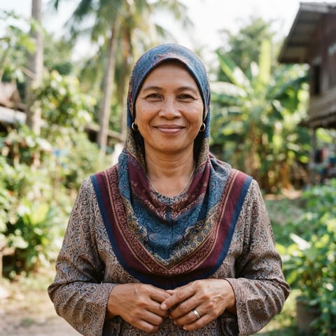 AI-generated illustration representing the Pattani Malays people