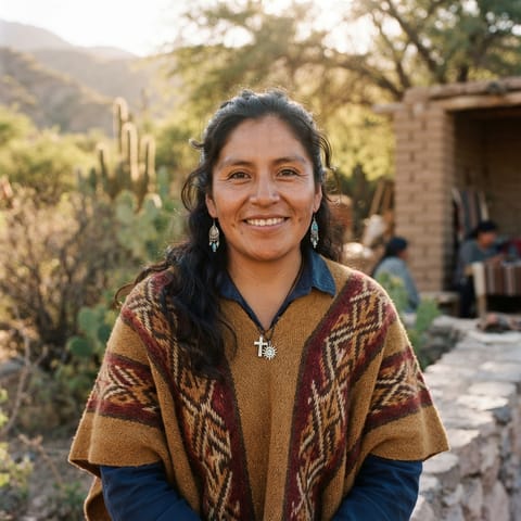 AI-generated illustration representing the Diaguita people