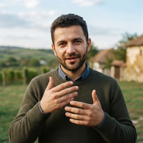 Ilustração gerada por IA representando o povo Deaf Moldovans