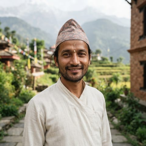 AI-generated illustration representing the Brahmin (Hindi) people