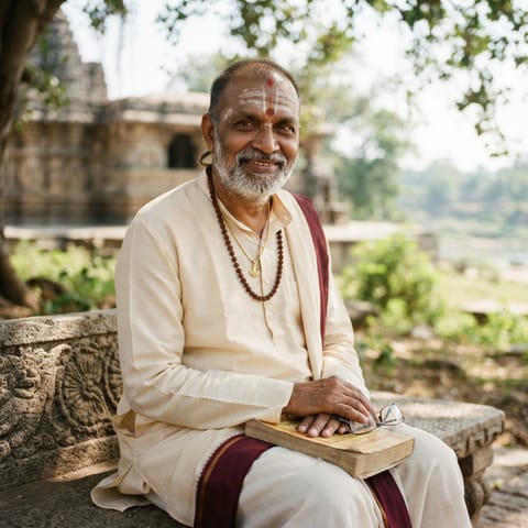 AI-generated illustration representing the Brahmin (Kannada) people