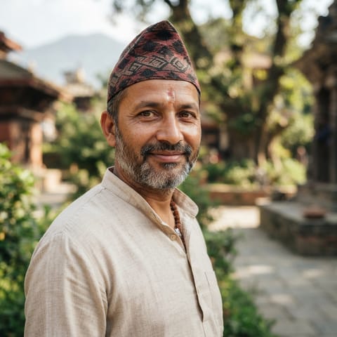 AI-generated illustration representing the Brahmin (Awadhi) people