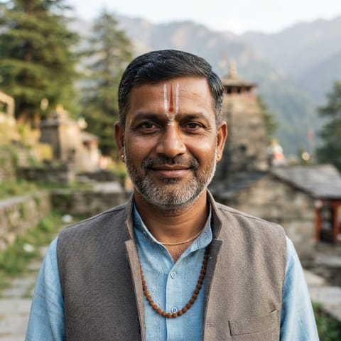 Illustration générée par IA représentant le peuple Brahmin (Dogri)