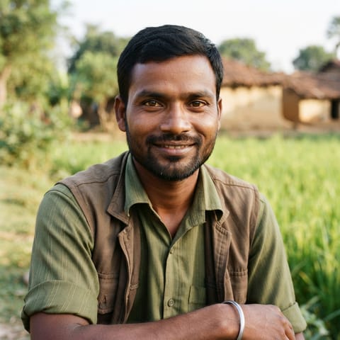 AI-generated illustration representing the Chamar (Chhattisgarhi) people