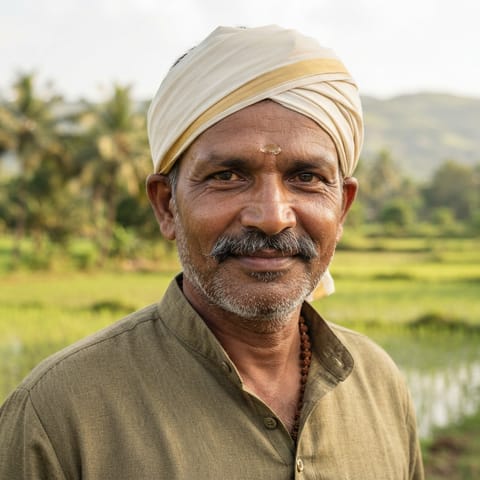 Illustration générée par IA représentant le peuple Mahratta (Konkani)