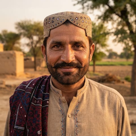 AI-generated illustration representing the Rajput (Sindhi) people