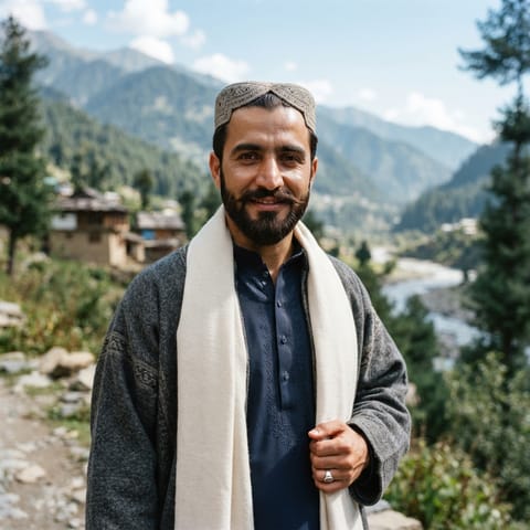 AI-generated illustration representing the Rajput (Kashmiri) people