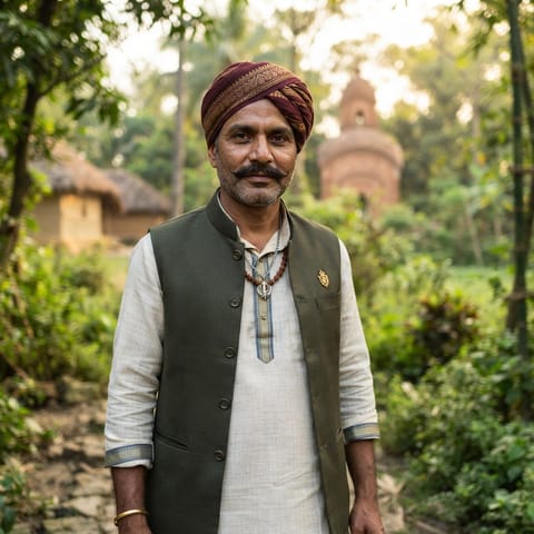 AI-generated illustration representing the Rajput (Bengali) people