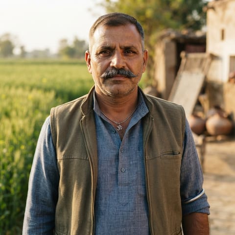 AI-generated illustration representing the Rajput (Haryanvi) people