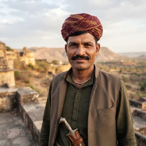 代表Rajput (Bagheli)人的 AI 生成插图