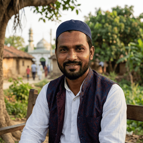 AI-generated illustration representing the Shaikh (Magahi) people