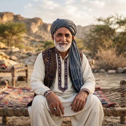 AI-generated illustration representing the Shaikh (Jadgali) people