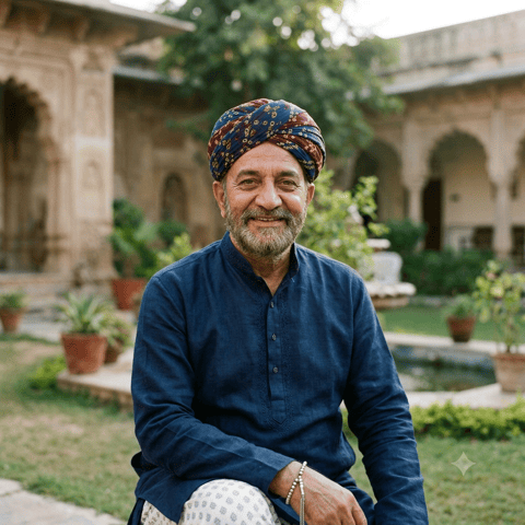 AI-generated illustration representing the Shaikh (Mewari) people