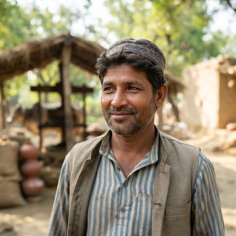 AI-generated illustration representing the Teli (Urdu) people