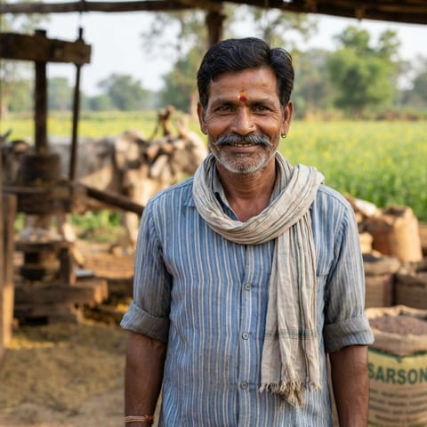 AI-generated illustration representing the Teli (Chhattisgarhi) people