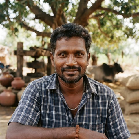 AI-generated illustration representing the Teli (Telugu) people