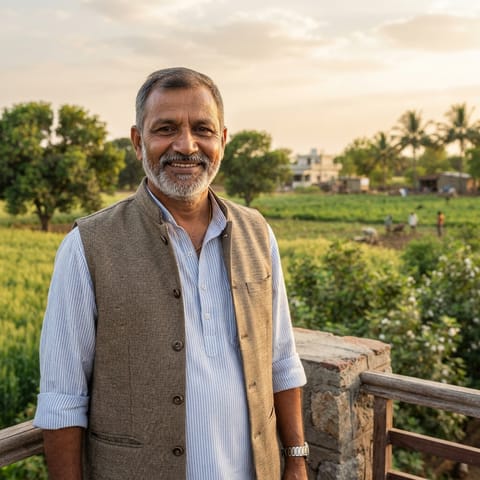 AI-generated illustration representing the Patel (Hindi) people