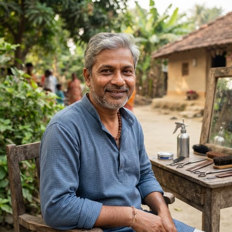AI-generated illustration representing the Nai (Bengali) people