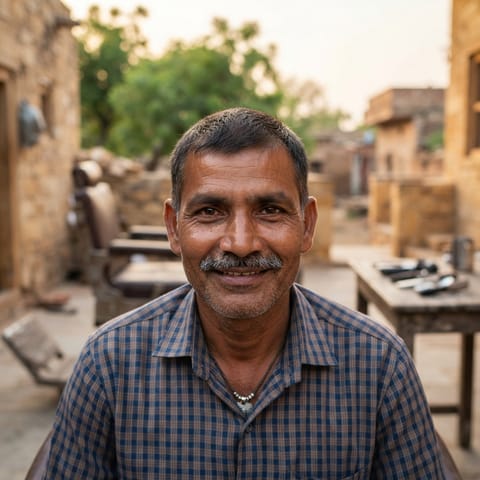 AI-generated illustration representing the Nai (Mewari) people