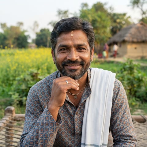 AI-generated illustration representing the Yadava (Maithili) people