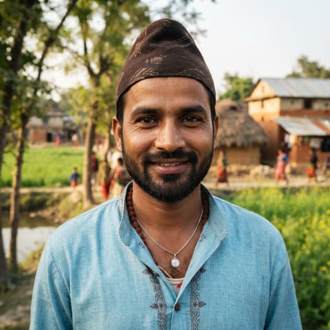 AI-generated illustration representing the Yadava (Maithili) people