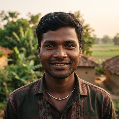 AI-generated illustration representing the Santal (Santali) people