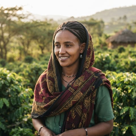AI-generated illustration representing the Hararghe Oromo people
