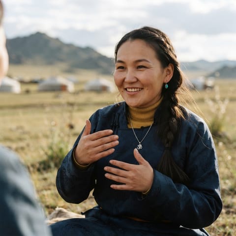 AI-generated illustration representing the Deaf Mongolians people