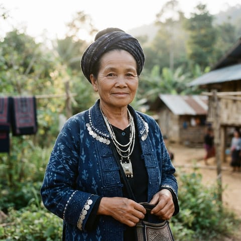 AI-generated illustration representing the Hmong Daw people