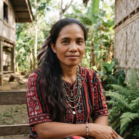 AI-generated illustration representing the Tigwahanon Manobo people