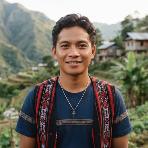 AI-generated illustration representing the Central Bontoc people