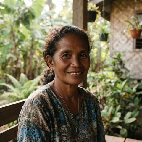 AI-generated illustration representing the Bikol Agta people