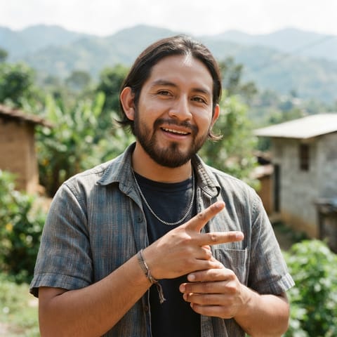 AI-generated illustration representing the Deaf Guatemalans people
