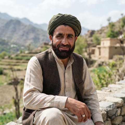 代表Central Pashtuns人的 AI 生成插图