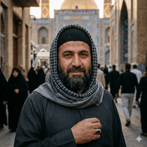 AI-generated illustration representing the Iraqi Shia Arabs people