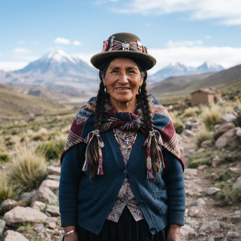 AI-generated illustration representing the Colla people