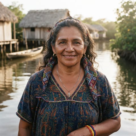 AI-generated illustration representing the Paraujano people