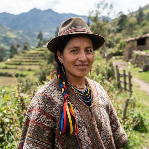 AI-generated illustration representing the Pastos people