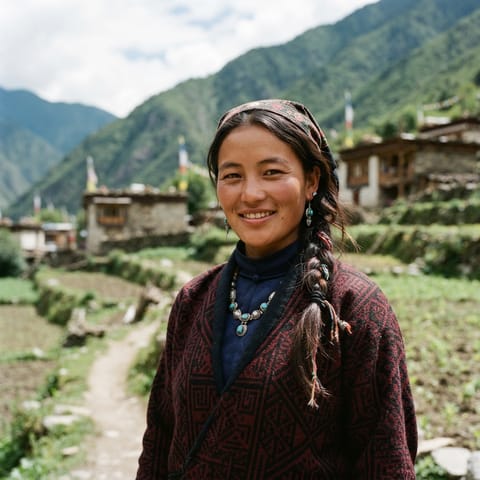 AI-generated illustration representing the Heishui people