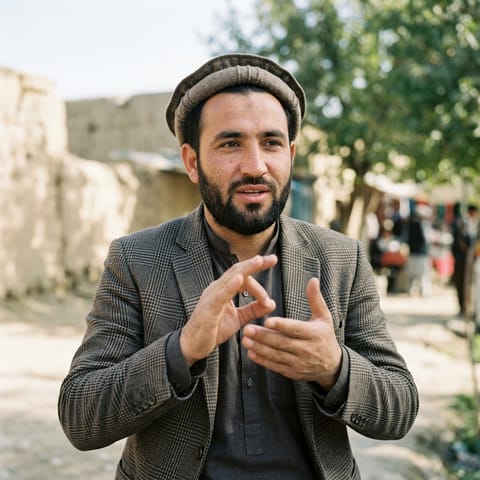 AI-generated illustration representing the Deaf Afghans people