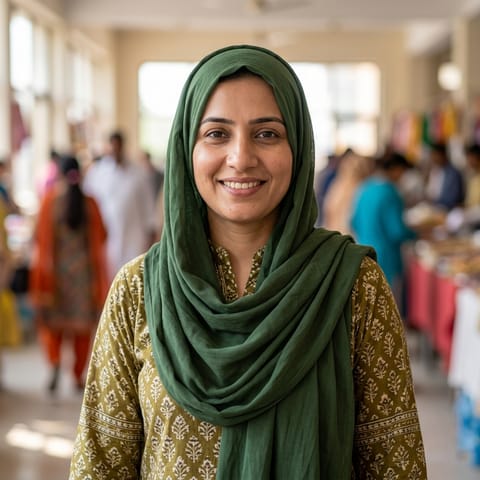 AI-generated illustration representing the Deaf Pakistanis people